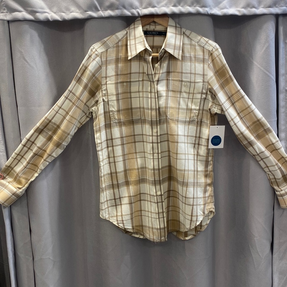 LAUREN Ralph Lauren Plaid button up shirt